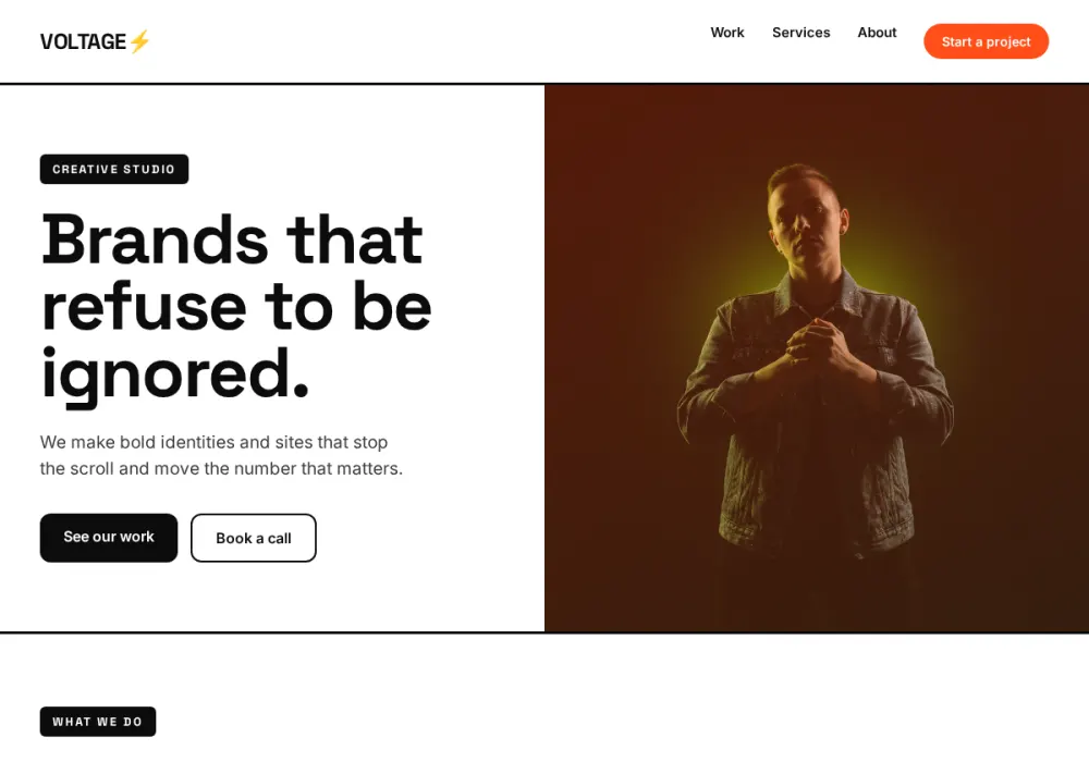 Voltage - Bold redesign by Attract