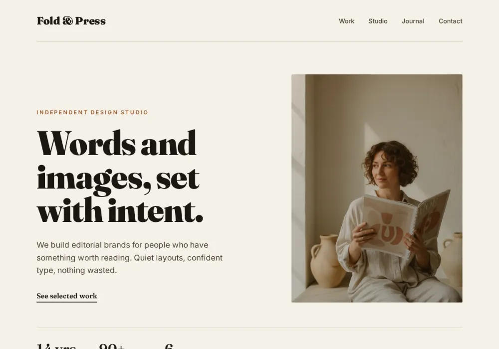 Fold & Press - Editorial redesign by Attract