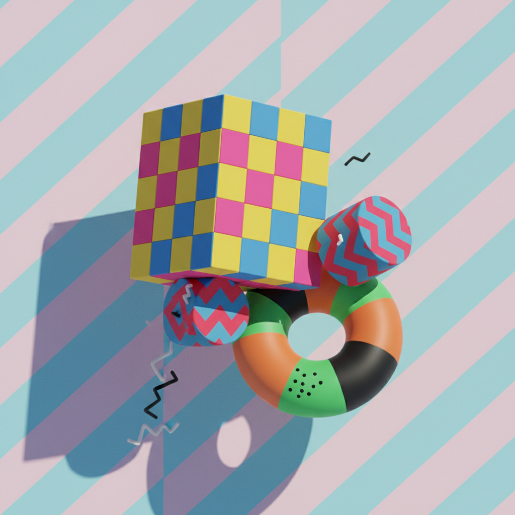Playful branding artwork