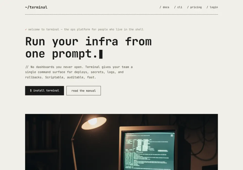 Terminal - Monospace redesign by Attract