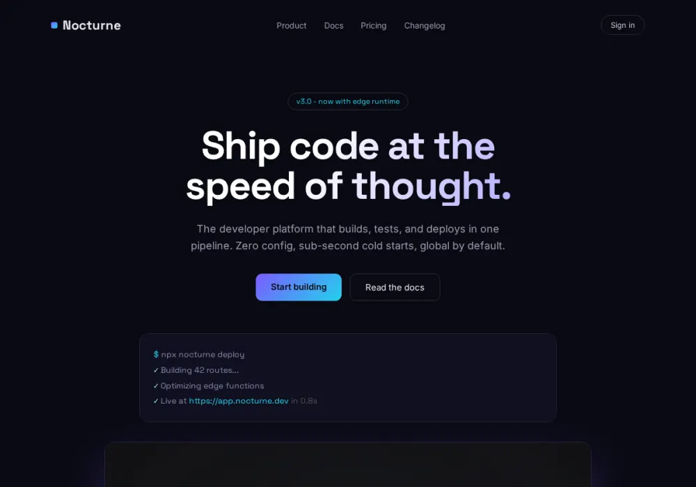 Nocturne - Dark Tech redesign by Attract