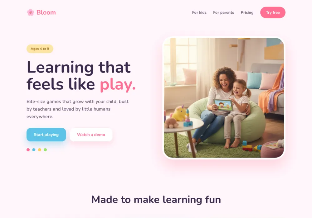 Bloom - Cheerful redesign by Attract
