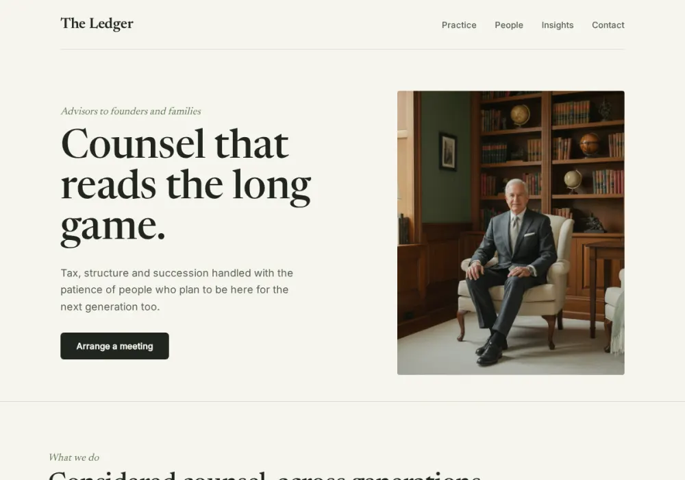 The Ledger - Sophisticated redesign by Attract