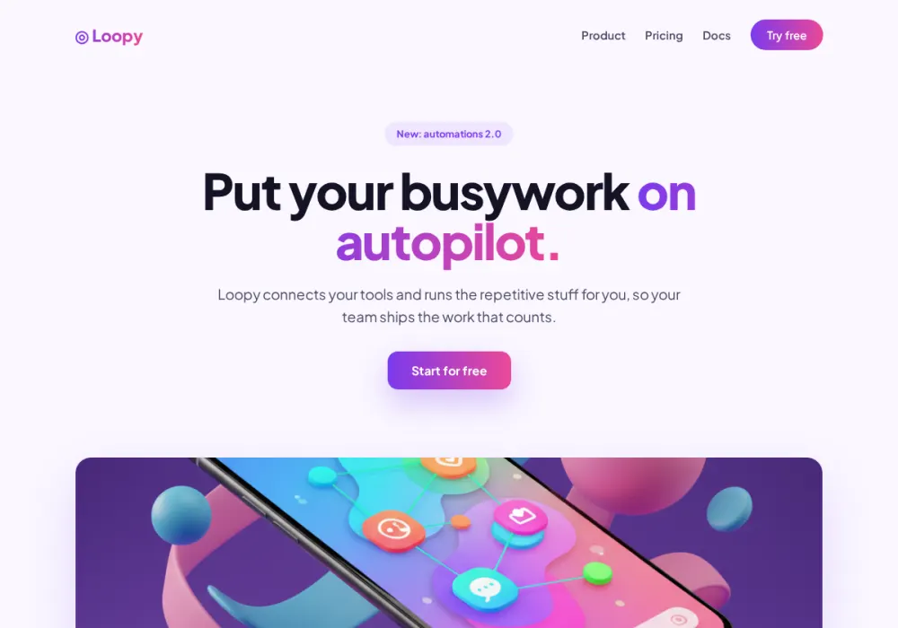 Loopy - Vibrant redesign by Attract